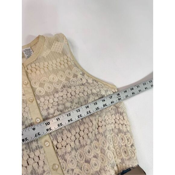 Beguile by Byron Lars Dress Women 8 Lasercut Lace Blue Cream Pretty Little Liars - Picture 7 of 12